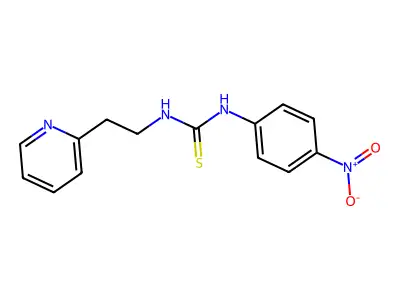 1-(4-Nitrophenyl)-3-(2-pyridin-2-ylethyl)thiourea structure