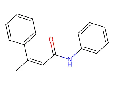 2-Butenamide,N,3-diphenyl- structure