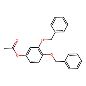 [3,4-Bis(phenylmethoxy)phenyl] acetate structure