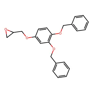 2-((3,4-Bis(phenylmethoxy)phenoxy)methyl)oxirane structure