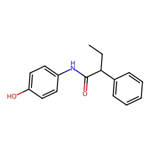 Butyranilide, 4'-hydroxy-2-phenyl- structure