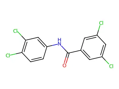 3,5-dichloro-N-(3,4-dichlorophenyl)benzamide structure
