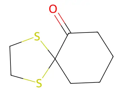 1,4-Dithiaspiro[4.5]decan-6-one structure