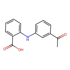 Anthranilic acid, N-(m-acetylphenyl)- structure