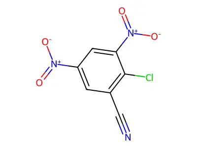 2-Chloro-3,5-dinitrobenzonitrile structure