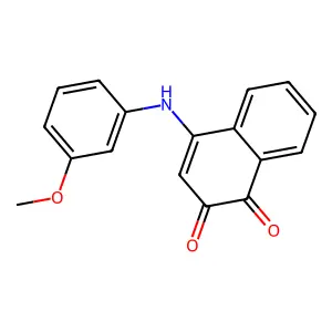 4-(3-Methoxyanilino)naphthalene-1,2-dione structure