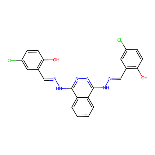 (6E)-4-chloro-6-[[2-[4-[2-[(E)-(3-chloro-6-oxocyclohexa-2,4- structure