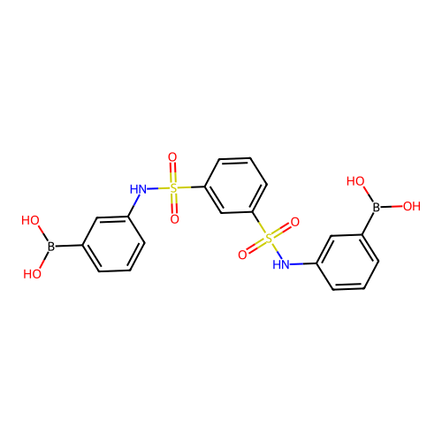 Boronic acid, [1,3-phenylenebis(sulfonylimino-3,1-phenylene)]bis- structure