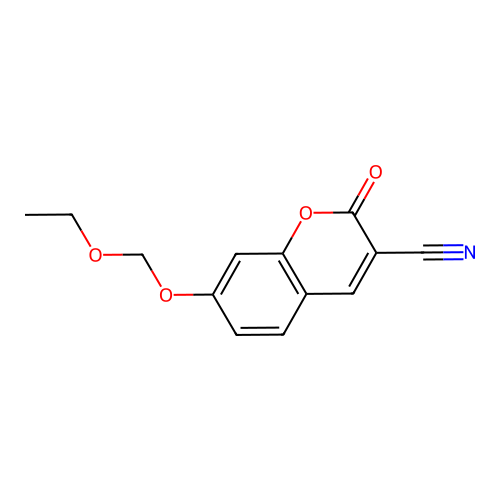 7-(ethoxymethoxy)-2-oxo-2H-chromene-3-carbonitrile structure