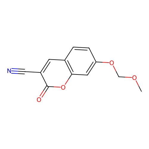 7-(Methoxymethoxy)-2-oxochromene-3-carbonitrile structure