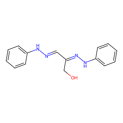 Hydroxypyruvaldehyde phenylosazone structure