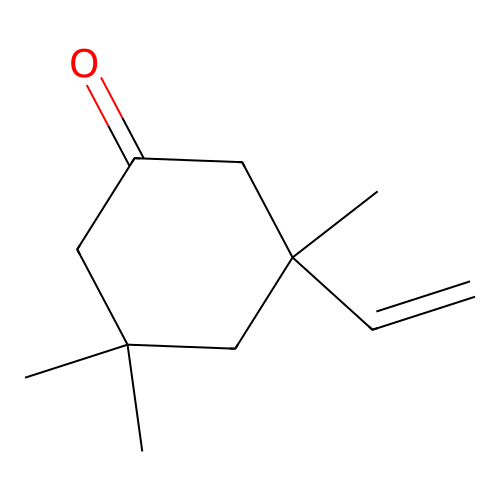3,3,5-Trimethyl-5-vinylcyclohexanone structure