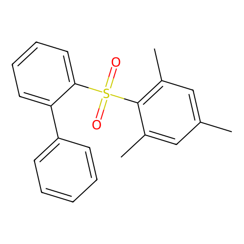 2-[(2,4,6-Trimethylphenyl)sulfonyl]biphenyl structure
