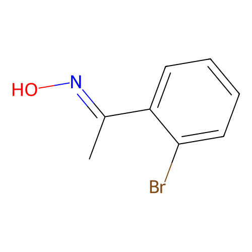(E)-1-(2-Bromophenyl)ethanone oxime structure