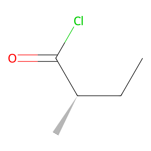 (2S)-2-methylbutanoyl chloride structure