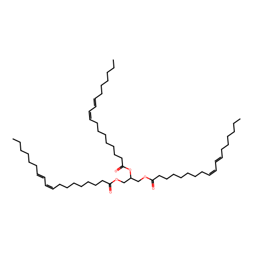 Tri-10(E),12(Z)-Octadecadienoin structure