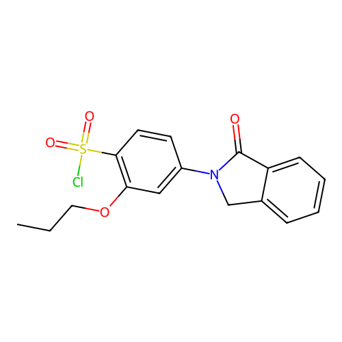 2-Propoxy-4-(1-oxoisoindoline-2-yl)benzenesulfonic acid chloride structure