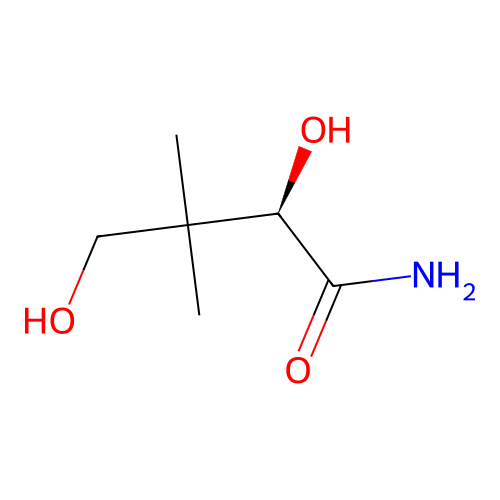 (R)-2,4-Dihydroxy-3,3-dimethylbutanamide structure