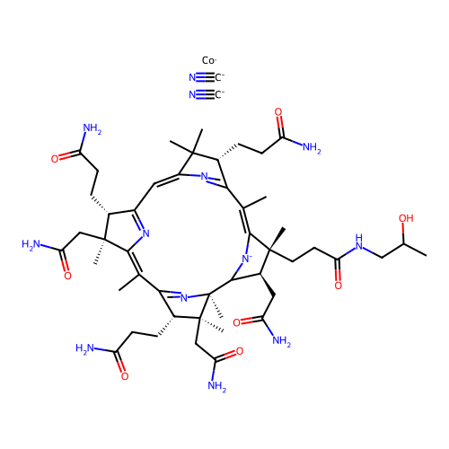 Cobinamide dicyanide structure
