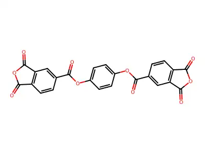 1,4-Phenylene bis(1,3-dioxo-1,3-dihydroisobenzofuran-5-carboxylate) structure