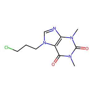 7-(3-Chloropropyl)-3,7-dihydro-1,3-dimethyl-1H-purine-2,6-dione structure