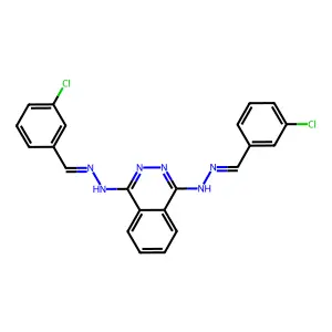 Benzoic acid, 4-butoxy-3,5-dichloro-, 2-isopropylidenehydrazide structure