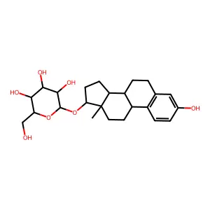 beta-D-Glucopyranoside, (17beta)-3-hydroxyestra-1,3,5(10)-trien-17-yl structure