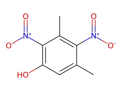 3,5-Dimethyl-2,4-dinitrophenol structure
