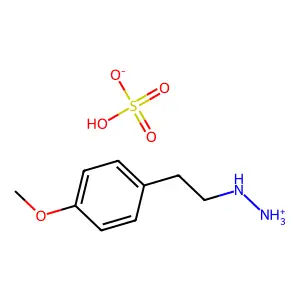 1-(对甲氧基苯乙基)肼硫酸盐 structure
