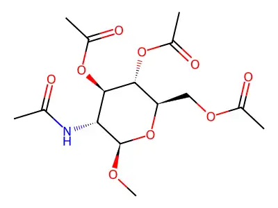 Alpha-Methyl-N-Acetyl-D-Glucosamine structure
