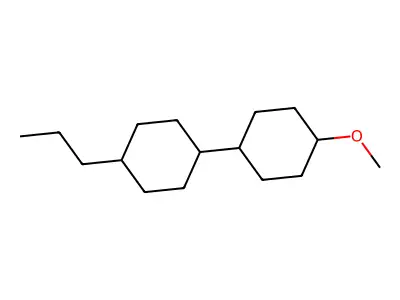 1-Methoxy-4-(4-propylcyclohexyl)cyclohexane structure