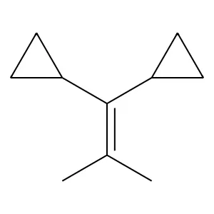 Cyclopropane, 1,1'-(2-methyl-1-propenylidene)bis- structure