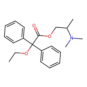 2-(Dimethylamino)propyl ethoxy(diphenyl)acetate structure