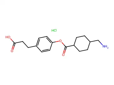 Cetraxate hydrochloride structure