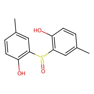 Phenol, 2,2'-sulfinylbis[4-methyl- structure