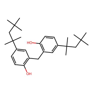 2,2'-Methylenebis[4-(1,1,3,3-tetramethylbutyl)phenol] structure
