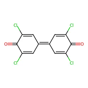 3,3'5,5'-Tetrachlorodiphenoquinone structure