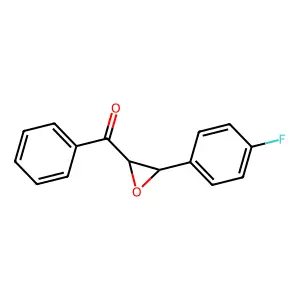 Methanone, (3-(4-fluorophenyl)oxiranyl)phenyl-, trans- structure
