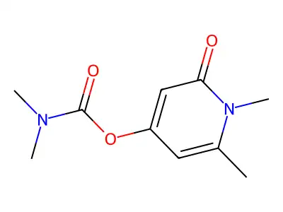 (1,2-dimethyl-6-oxopyridin-4-yl) N,N-dimethylcarbamate structure