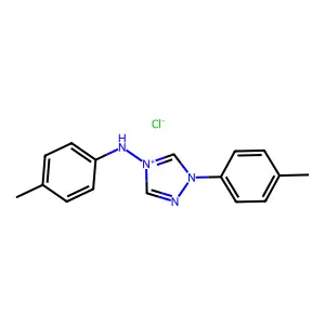 4-(4-Methylanilino)-1-(4-methylphenyl)-1H-1,2,4-triazol-4-ium chloride structure
