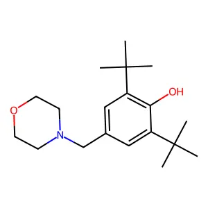 2,6-Bis(tert-butyl)-4-(4-morpholinylmethyl)phenol structure