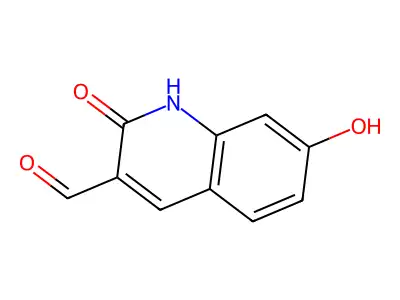 7-Hydroxy-2-oxo-1,2-dihydro-3-quinolinecarbaldehyde structure