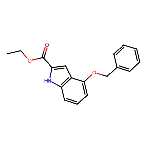 Ethyl 4-(phenylmethoxy)-1H-indole-2-carboxylate structure