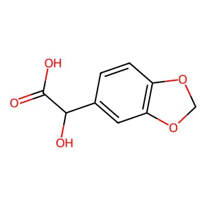 3',4'-亚甲二氧基扁桃酸 structure