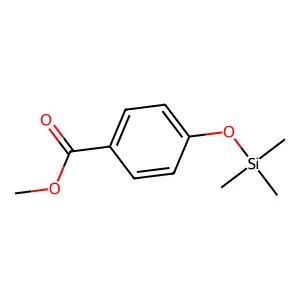 Benzoic acid, p-(trimethylsiloxy)-, methyl ester structure