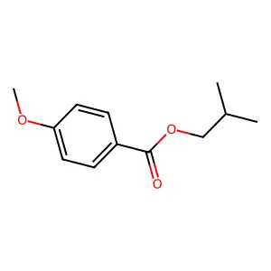 Isobutyl p-anisate structure