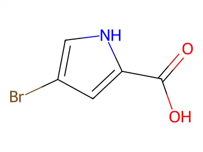 4-bromo-1H-pyrrole-2-carboxylic acid structure