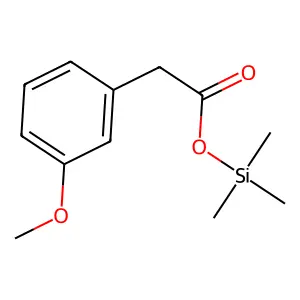 Acetic acid, (m-methoxyphenyl)-, trimethylsilyl ester structure