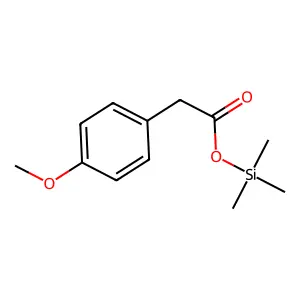 Benzeneacetic acid, 4-methoxy-, trimethylsilyl ester structure