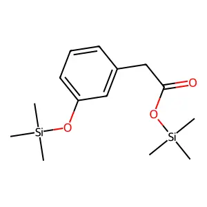 Acetic acid, [m-(trimethylsiloxy)phenyl]-, trimethylsilyl ester structure